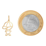 Pingente Menino de Ouro 18k