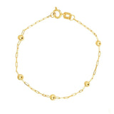 Pulseira Infantil Bolinha De Ouro
