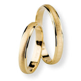 Aliança Ouro 18k Fosco Riscado Com Lateral Polida - Par - OROS