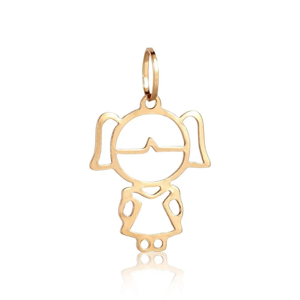 Pingente - Menina de Ouro