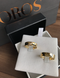 Aliança de casamento em ouro18k Semi côncava - PAR - OROS