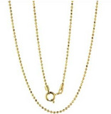 Corrente bolinha de ouro 18k