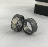 Aliança prata Leão e Leoa