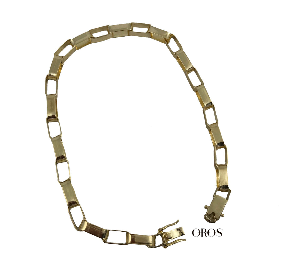 Pulseira Masculina Elo Retangular