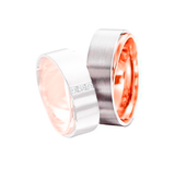 Aliança Bodas Ouro 18k Aro Duplo Com Cravação No Trilho - Masculina - OROS