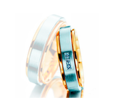 Aliança Bodas Ouro 18k Aro Duplo - Feminina - OROS