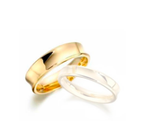 Aliança Ouro 18k Côncava  - Masculina - OROS