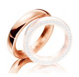 Aliança Ouro 18k Semi Abaulada Com Pedra Na Borda - Masculina - OROS