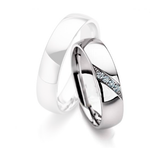 Aliança Ouro 18k Semi Abaulada - Feminina - OROS