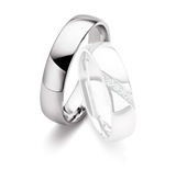 Aliança Ouro 18k Semi Abaulada - Masculina - OROS