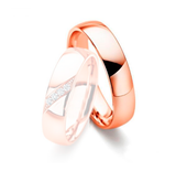 Aliança Ouro 18k Semi Abaulada - Masculina - OROS