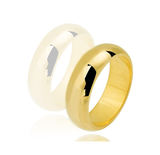Aliança Tradicional abaulada ouro18k - FEMININA - OROS