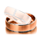 Aliança Bodas Semi abaulada - Masculina - OROS