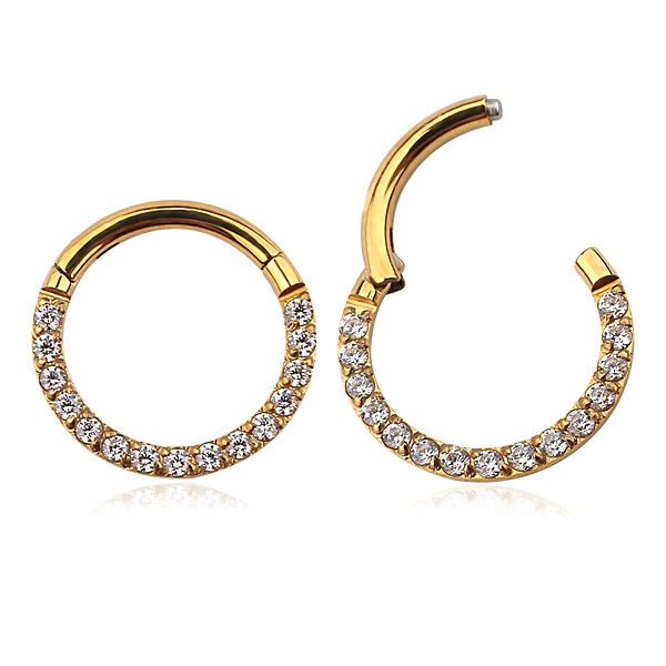 Piercing argola clicker ouro18k