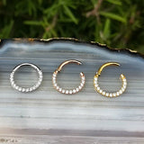 Piercing argola clicker ouro18k