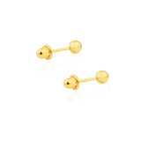Brinco Infantil Bolinha De Ouro 18k - OROS