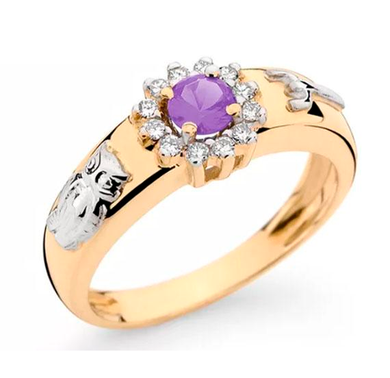 Anel De Formatura Feminino Em Ouro 18k