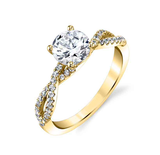 Anel De Noivado Em Ouro 18K