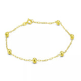 Pulseira Com Bolinhas de Ouro 18k