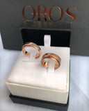 Aliança em ouro rosé Aro duplo  - PAR - OROS