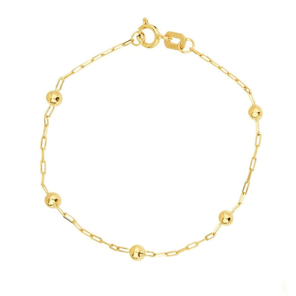 Pulseira Infantil Bolinha De Ouro