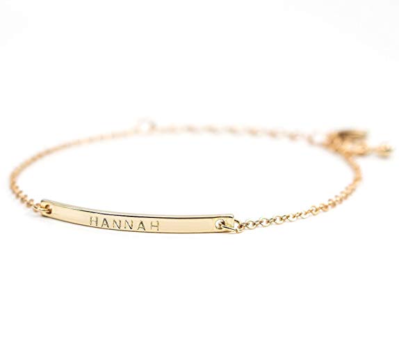 Pulseira Infantil Plaquinha De Ouro