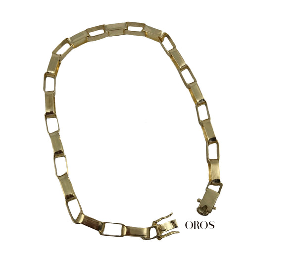 Pulseira Masculina Elo Retangular